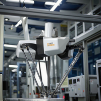 Delta Robot PLC-Controlled pour l'emballage de boulangerie et confiserie | Manipulation de biscuits au chocolat Pick Place Tri 1-10kgs Payload