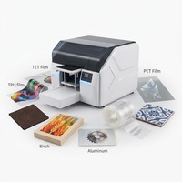 Impresora UV de Cama Plana con Espesor de Impresión de 0-90 mm, Impresora UV de Cama Plana con Barniz Blanco para Madera, Plásticos, Metal y Cuero