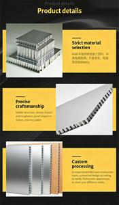 Pannelli di Rivestimento Esterno Insonorizzati, Pannello Sandwich con Nucleo <span class=keywords><strong>a</strong></span> Nido d'Ape in Alluminio, Ecologico e Impermeabile per Pareti di Hotel - Product Image 4