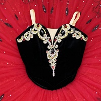 T0984 Costume de scène professionnel pour filles, tutu de ballet Don Quichotte, strass, tulle rigide, tenue de danse classique