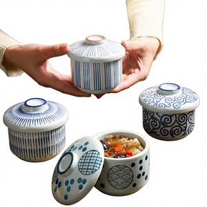 Olla <span class=keywords><strong>de</strong></span> Cerámica Comercial Minimalista <span class=keywords><strong>de</strong></span> Estilo Japonés con Tapa para Huevos al Vapor y <span class=keywords><strong>Sopa</strong></span> <span class=keywords><strong>de</strong></span> Nido <span class=keywords><strong>de</strong></span> Pájaro - Product Image 1