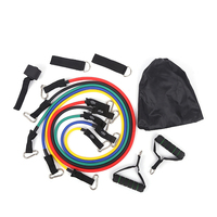 Bandas de Resistencia para Ejercicio Físico, Bandas Elásticas para Entrenamiento de Fuerza, Bandas de Resistencia Ajustables, Tubo de Tonificación