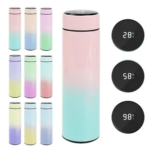Smart LED Temperature Display Metal Insulation Water Bottle Cup Stainless Steel Intelligent Vacuum Flask