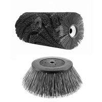 Brosse latérale industrielle en fil d'acier rond Zhenda - Nouvelle taille et couleur personnalisables pour le balayage de la neige et des routes