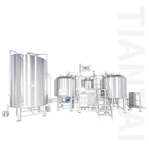 Équipement de brassage artisanal à vapeur Tiantai 10 BBL, système de micro-brasserie à vendre