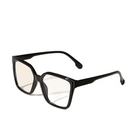 Lunettes de vue carrées surdimensionnées anti-lumière bleue pour adultes unisexes, design amincissant, logo personnalisé