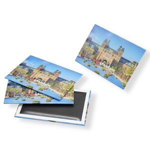 Aimant de réfrigérateur personnalisé en résine, cadeau promotionnel, souvenir touristique, pays, ville, aimant de réfrigérateur en fer blanc avec peinture transparente - Product Image 1