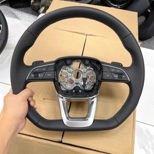 Volant de voiture en cuir pour <span class=keywords><strong>Audi</strong></span> R8 B8 B9 A3 8V A4 A5 A6 C6 S3 S4 S5 S6 A7 S7 RS3 RS4 RS5 <span class=keywords><strong>RS6</strong></span> RS7 Q3 Q5 Q7 <span class=keywords><strong>RS6</strong></span> R8 TT SQ5 SQ7 - Product Image 5
