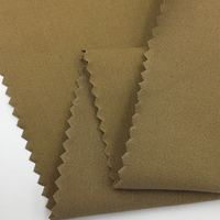 Tissu d'uniforme scolaire 97% coton 3% élasthanne, 250 GSM, poids moyen, respirant, écologique, résistant aux plis, teinture unie