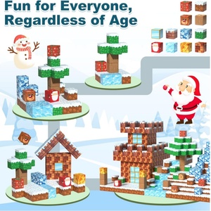 25 Năm Từ Khối 100Pcs Từ Đồ Chơi Thiết Lập Từ Khối Xây Dựng Từ Tính Giáng Sinh/Năm Mới Quà Tặng Cho Bé Trai & Cô Gái - Product Image 4