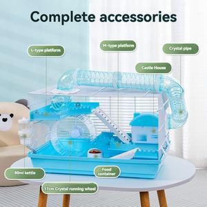 Nouvelle sortie Cage à <span class=keywords><strong>hamster</strong></span> en plastique de luxe <span class=keywords><strong>extra</strong></span> <span class=keywords><strong>large</strong></span> Villa Facile à nettoyer Habitat pour hamsters dorés Maison idéale pour <span class=keywords><strong>hamster</strong></span> - Product Image 3