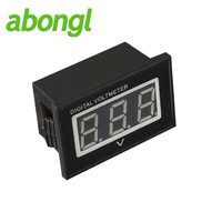 12V/24V AC/DC 0.40" LED Digital Voltmeter DC 2.7-30V IP66 Tahan Air Akurasi 0.1 2 Kabel Mobil Otomatis Kapal Laut Abongl