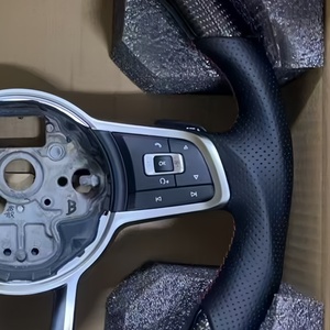 พวงมาลัยคาร์บอนไฟเบอร์สำหรับรถยนต์ Volkswagen <span class=keywords><strong>VW</strong></span> Golf 6 7 MK7 GTI GTD GTE Polo Tiguan Touareg Passat CC แบบกำหนดเอง - Product Image 3