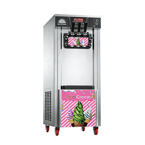 Machine à crème glacée molle commerciale sur pied LS268, 3 saveurs, haute capacité, double tension 110V/220V, certifiée CE - Product Image 4