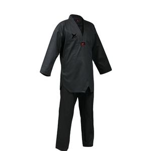 Uniforme de Taekwondo Negro con Logotipo Personalizado OEM, Precio de Fábrica, Ropa de Artes Marciales - Product Image 1