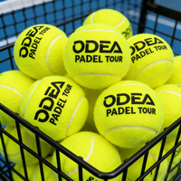 Balles de padel professionnelles de haute qualité, durables, 47 % laine, caoutchouc élastique, couleur/logo personnalisés, pressurisées, portables, pour le sport