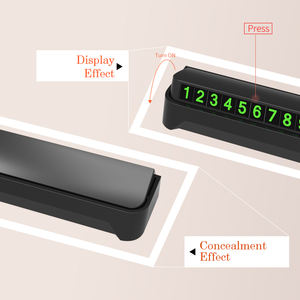 Kartu Parkir Sementara Magnetik ABS Kustom dengan Perekat Sensitif Tekanan untuk Keamanan Privasi JIIKER JK-411 - Product Image 5