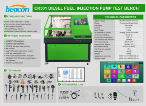Banc d'essai professionnel CR301 pour injecteurs et pompes Common Rail, machine d'étalonnage du système d'injection diesel avec fonction BIP - Product Image 6