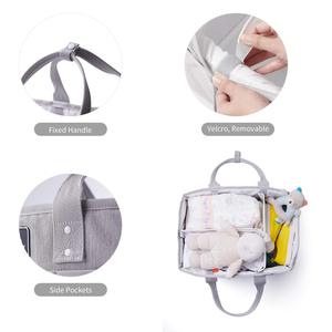 Grande Station de Change Portable en Polyester Résistant à l'Eau, Organisateur de Couches pour Bébé avec Rangement, <span class=keywords><strong>Cadeau</strong></span> Idéal pour la Naissance - Product Image 3