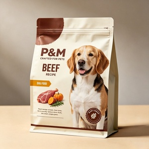Shelf Display Flat Bottom Pet Food Pouch Custom Moisture Proof High Barrier Durable Eco-friendly Food Grade Plastic <b>Bag</b> 5kg - Product Image 1