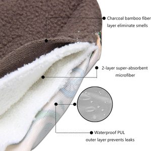 Serviettes Hygiéniques Lavables et Réutilisables Écologiques en <span class=keywords><strong>Charbon</strong></span> <span class=keywords><strong>de</strong></span> <span class=keywords><strong>Bambou</strong></span>, Protège-Slips Menstruels en Tissu, Vente en Gros - Product Image 6