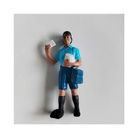 7 piezas de personas profesionales modelo personas figuras en miniatura modelos arquitectónicos modelo de escala humana ABS pueblos de plástico