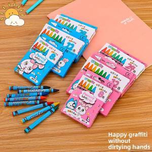 रचनात्मक छात्र क्रेयॉन सेट 8 12 या 24 रंग प्यारे बच्चों के रंग डूडल विकल्प थोक क्रेयॉन सेट करें - Product Image 3