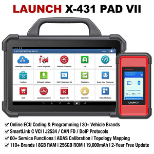Original Launch X-431 Pad 7 VII Elite J2534 CANFD 60+ Funktionen ADAS VAG Topologie-Anleitung Remote-Diagnosetool für 24V-LKWs - Product Image 1