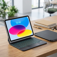 Clavier Magique Neuf en Gros pour iPad A16 avec Mécanisme Ciseaux, Touches Rétroéclairées, Pavé Tactile, Design Ultra-Mince, Sans Fil