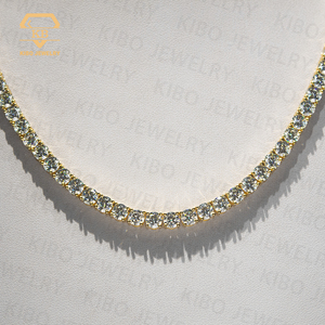 Testeur de diamant Collier de chaîne de tennis glacé Pass Silver 2mm-6.5mm VVS Moissanite 3mm-5mm Tailles disponibles - Product Image 4