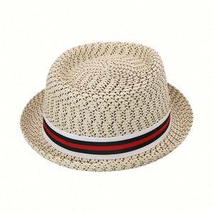 Sombrero de Paja de Colores Variados, Estilo Pork Pie, Fedora de Verano, en Oferta - Product Image 2