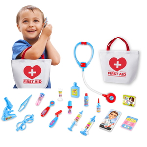 Faire semblant de jouer jouets enfants filles garçons ensemble d'outils médicaux sac d'outils médicaux autocollant hémostatique changement infirmière dentistes jeux de jouets - Product Image 5