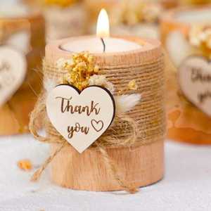 Lots de bougeoirs pour cadeaux de mariage, cadeaux de remerciement, cadeaux de fête prénuptiale et cadeaux pour fêtes d'adultes - Product Image 6