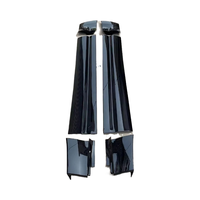 Kit de panneau de porte noir brillant de haute qualité adapté aux accessoires de Protection du corps extérieur Defender L663 90 110 2020-2024