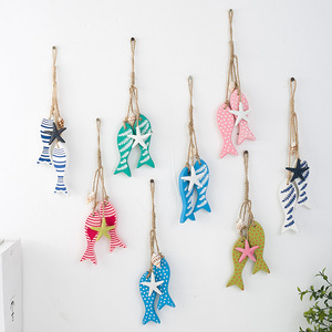 Décoration murale en bois de style méditerranéen, ensemble de plusieurs pièces, thème océan - Product Image 1