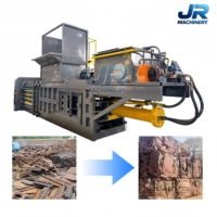 Presse à balles hydraulique horizontale sur mesure, approvisionnement direct usine, automatique, économe en énergie, surveillance à distance, pour cartons usagés