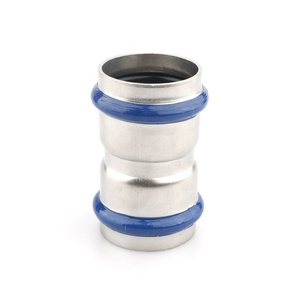 Offre Spéciale DVGW W534 Viega SS304 SS304L SS316L V profil 54mm raccords de tuyauterie de presse d'accouplement à <span class=keywords><strong>glissement</strong></span> - Product Image 1