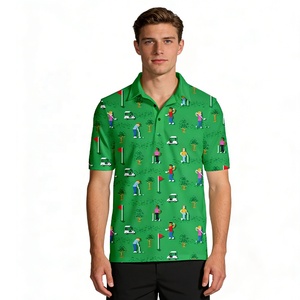 <strong>2026</strong> Golf Wear Hot Selling Top Quality Custom Sublimation Printing Casual Comfortable Golf Tops Golf Men <strong>Polo</strong> Shirts - Product Image 2