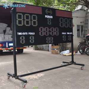Tableau de score de basket-ball LED, tableau de score numérique électronique avec télécommande RF sans fil pour les sports en intérieur et en extérieur - Product Image 2