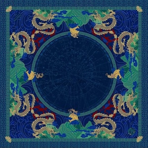 Alas Mahjong Mewah Modern Motif Bunga Amerika, Karet Standar Ukuran AS, Tahan Air, Dapat Dilipat, Portabel, Permukaan Senyap, Warna Pink Biru - Product Image 5