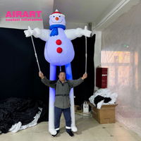 Marionnette gonflable de bonhomme de neige, costume de fête pour enfants