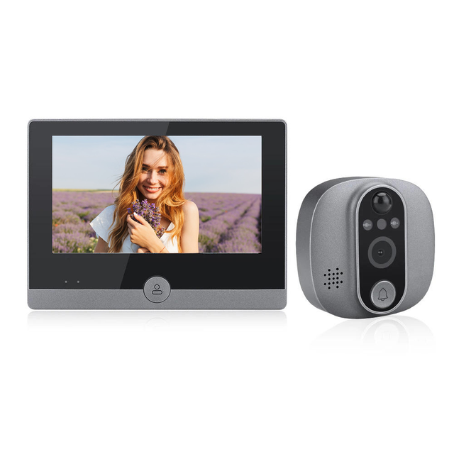 VIDEW Automatic Tuya  Night Vision Visual Monitor Viewer  Video Intercom With Door Panel Chime Security Camera System