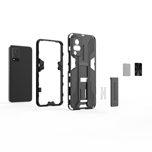 Funda rígida a prueba de golpes con soporte magnético para teléfono inteligente VIVO <span class=keywords><strong>V21</strong></span> 5G - Product Image 6