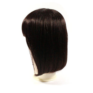 Peluca de cabello humano Bob corto brasileño con flequillo Encaje transparente Precio barato Listo para enviar <span class=keywords><strong>Comprar</strong></span> ahora - Product Image 1