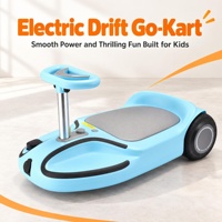 Kart électrique amusant pour enfants 24V, trottinette de drift avec poignée réglable, vitesse 14km/h, en alliage d'aluminium, pliable et portable, pour l'équilibre des enfants
