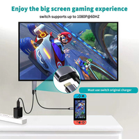 2in1 2 en 1 2m 4K 30hz type-c usb c mhl téléphone hdtv adaptateur câble vidéo pour iphone 15 samsung switch avec port d'alimentation