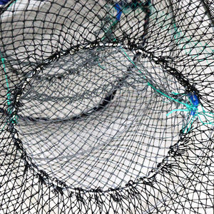 मछली पकड़ने के उपकरण तैरते मछली पिंजरे 45*90 सेमी जस्ती फ्रेम क्रैब ट्रैप - Product Image 5