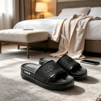Chaussons personnalisés sur mesure Chaussures Hommes 3D à motif en relief Semelle épaisse et amortie Articles de plage pour Distributeurs de Boutiques
