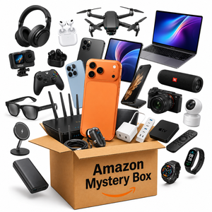 กล่องสุ่มอุปกรณ์อิเล็กทรอนิกส์ Amazon ปี 2026 น้ำหนัก 10 กก. สำหรับผู้ขายออนไลน์ โดรน กล้องแอคชั่น หูฟัง ข้อเสนอพิเศษ จัดส่งทั่วโลกภายใน 24 ชั่วโมง - Product Image 1