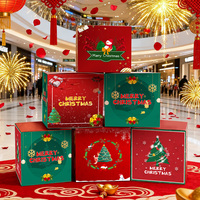 Boîte cadeau de Noël personnalisée, écologique et recyclable, avec design personnalisé pour les fêtes et les bonbons